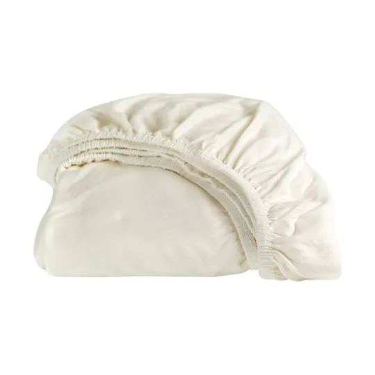 Cinderella Double Jersey Spannbettlaken - 80/90x210/220 & 100x200 cm - Ivory