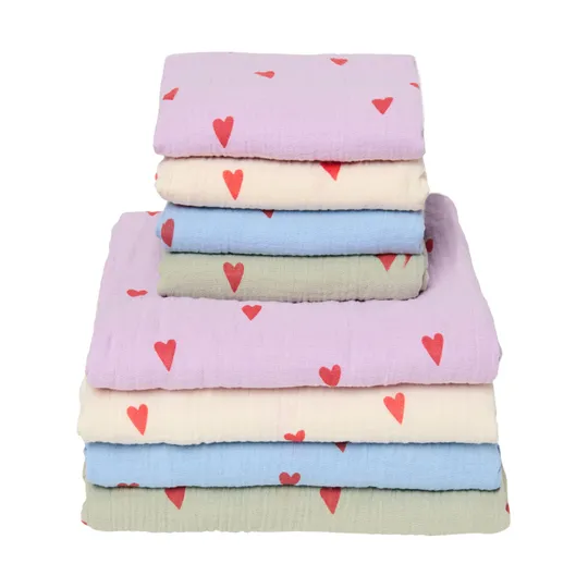 Studio Noos Swaddle - Hearts - 120x120 cm