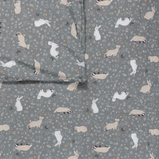 Bink Bedding Bunny Bettbezug - 120 x 150 cm - Waldtierdruck
