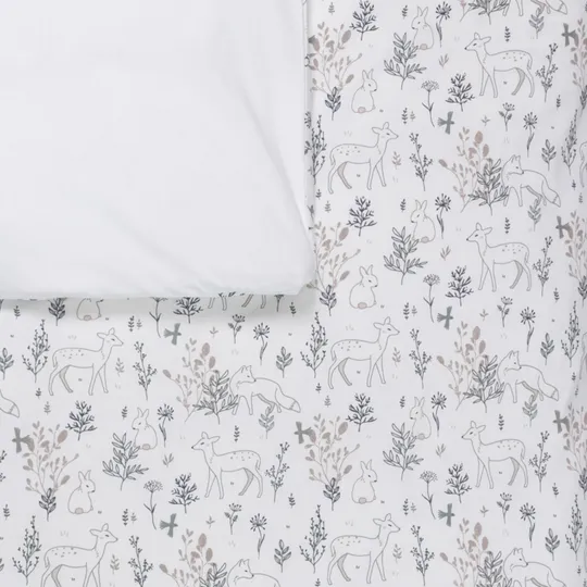 Bink Bedding Bas Bettbezug- 120 x 150 cm - Waldtierprint