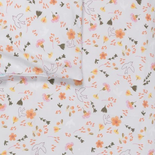 Bink Bedding Saar Laufstallteppich - 80 x 100 cm - Blumen und Vögel