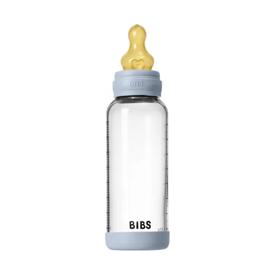 BIBS Flasche - Medium Flow - 240 ml - Glas/Latex