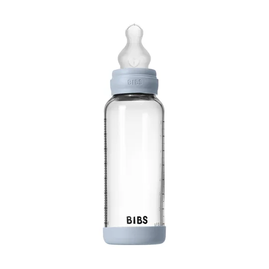 BIBS Flasche - Medium Flow - 240 ml - Silikon/Glas