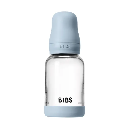 BIBS Flasche - Slow Flow - 120 ml - Glas/Latex