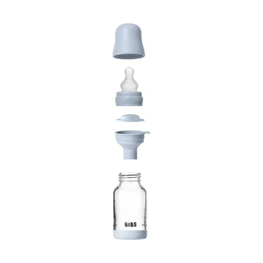 BIBS Flasche - Slow Flow - 120 ml - Silikon/Glas