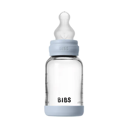 BIBS Flasche - Slow Flow - 120 ml - Silikon/Glas