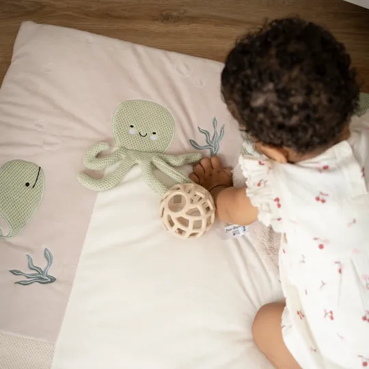 Baby's Only Boxkleed - Animals - 75x95 cm - Laurel Green/Warm Linen