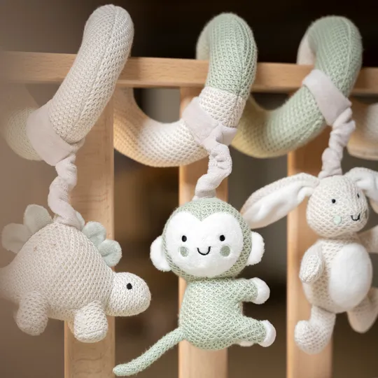 Baby’s Only Boxspiraal - Animals - Laurel Green/Warm Linen