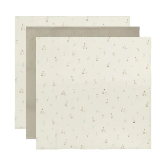 Bébé-Jou Dear Goose Hydrophile Tücher - 70 x 70 cm - 3 Stück