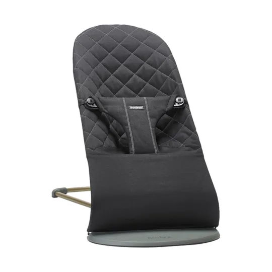 BabyBjörn Bliss Wippe – Gewebtes Klassisches Quilt – Schwarz