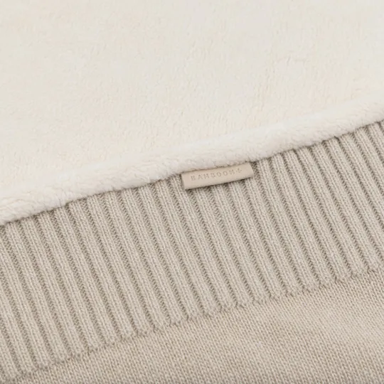 Bamboom 4‑Seizoenendeken met Kasjmier en Teddy – 80x100 cm – Stone Sand