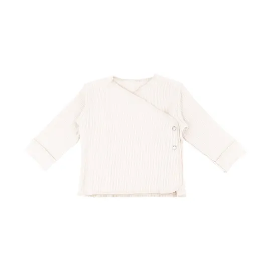 Bamboom Wickelshirt – Pur – Langarm – Creme