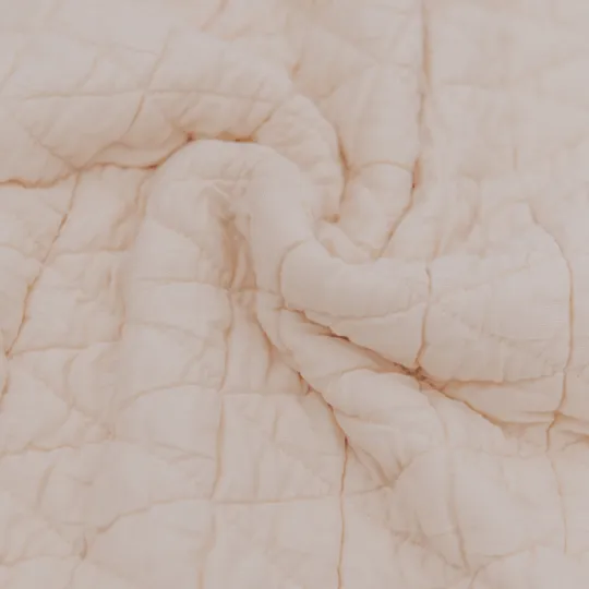 Bamboom Wrinkled Ledikantdecke - Water Peach