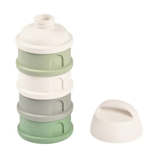 Beaba Milchpulverbox - Cotton White / Sage Green