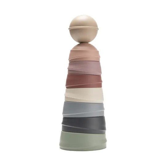 BiBs Stapelturm – Wobbly Tower – Bright Rainbow
