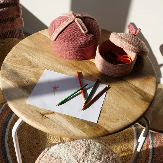 Kidsdepot Spieltisch - Circle - Mango Natural White