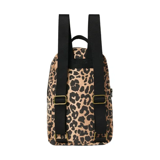 Studio Noos Mini Rucksack - Brown Soft Cotton Leopard