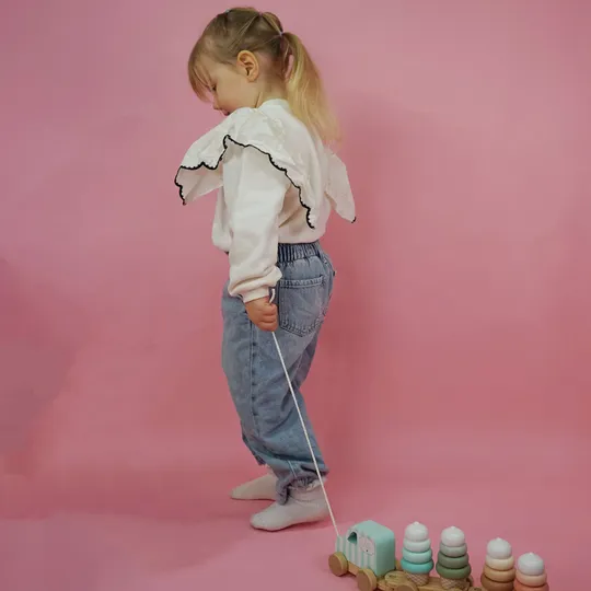 Jabadabado Ijsjes Trein met Stapelblokken