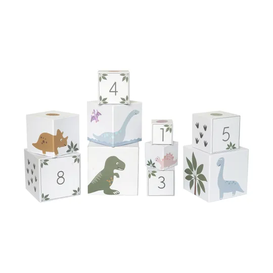 Jabadabado Stapeltoren Blokken - Dino 1-10