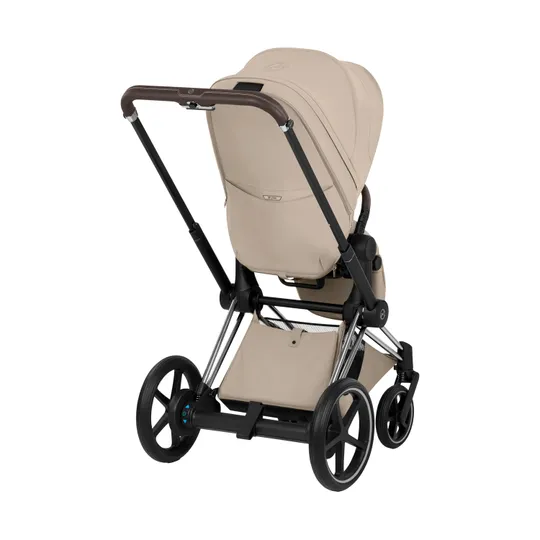Cybex e-Priam 5 Style Kinderwagen 2-in-1 - Chrome Brown Frame