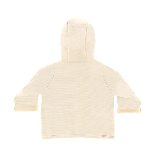 DAY Kapuzenjacke – Gestreift – Cappuccino