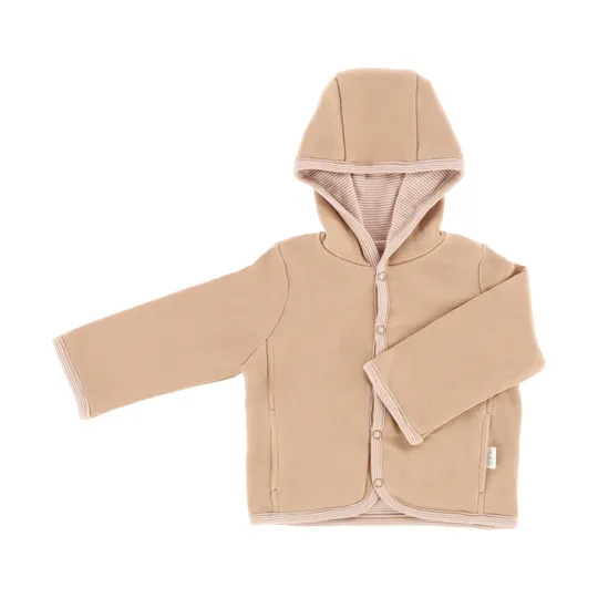 DAY Kapuzenjacke – Gestreift – Mokka