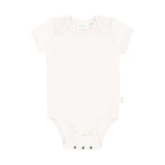 DAY Strampelanzug Kurzarm + Grow-Along - Off White