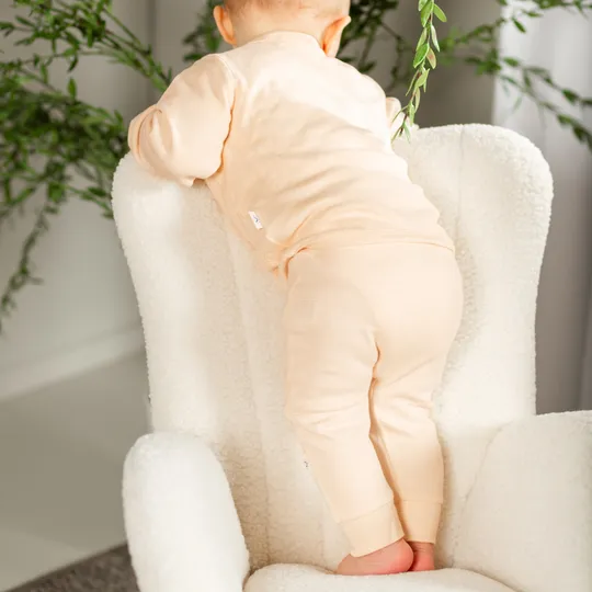 DAY Hose – Gestreift – Apricot 