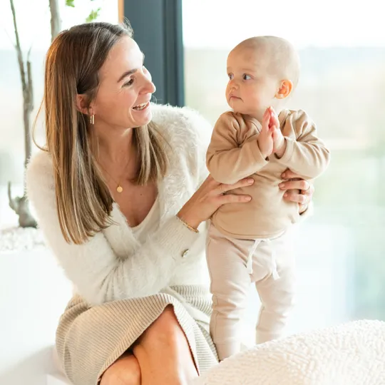 DAY Broekje - Gestreept - Mocha