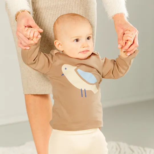DAY T-Shirt Langarm – Mokka 