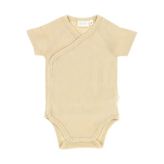 DAY Wickelbody Kurzarm Rib - Cappuccino