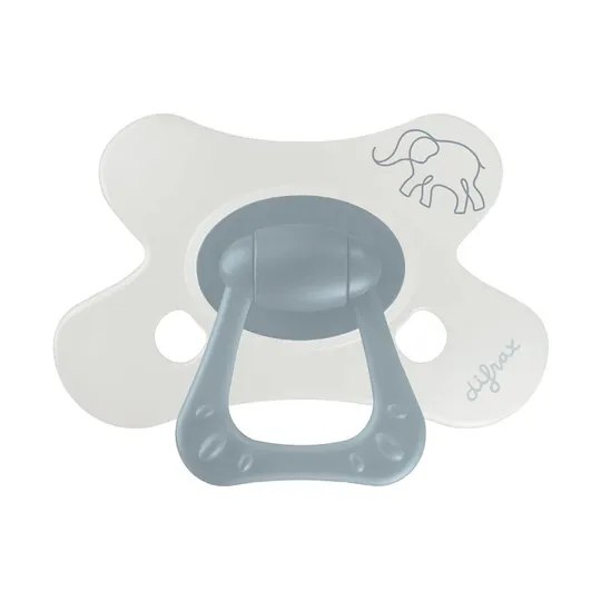 Difrax Natural Schnuller- 6+ Mte - Little Grey Elephant