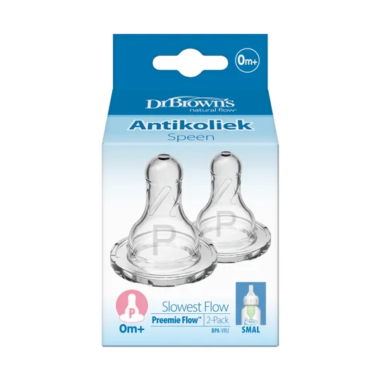 Dr. Brown's Prematuurspeen Standaard- & Prematuurfles