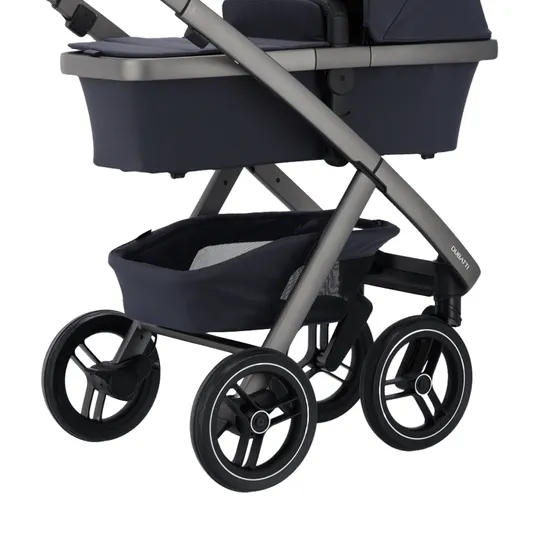 Dubatti Two E2 Kinderwagen 2-in-1 - Satin Gray-Black / Night Blue