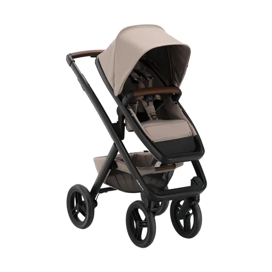 Dubatti Two E2 Kinderwagen 2-in-1 - Black-Brown/ Soft Taupe