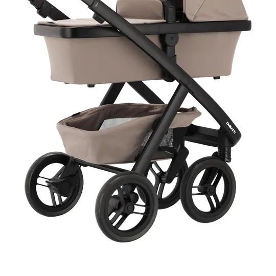 Dubatti Two E2 Kinderwagen 2-in-1 - Black-Brown / Soft Taupe