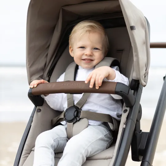 Dubatti Two E2 Kinderwagen 2-in-1 - Black-Brown/ Soft Taupe