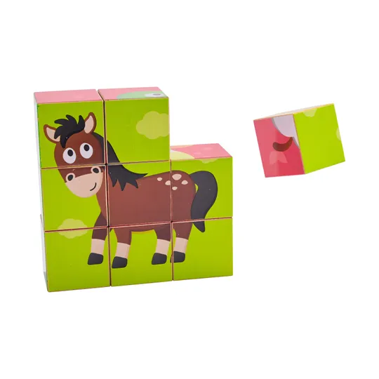 Hape Blokkenpuzzel - Farm Animal