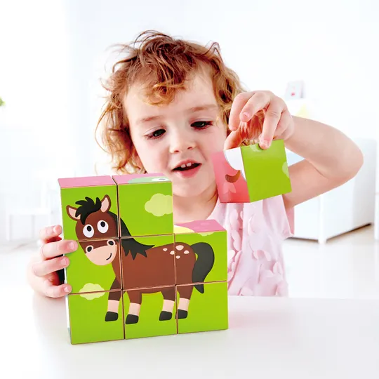 Hape Blokkenpuzzel - Farm Animal
