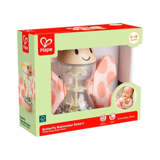 Hape Rainmaker Rammelaar - Butterfly
