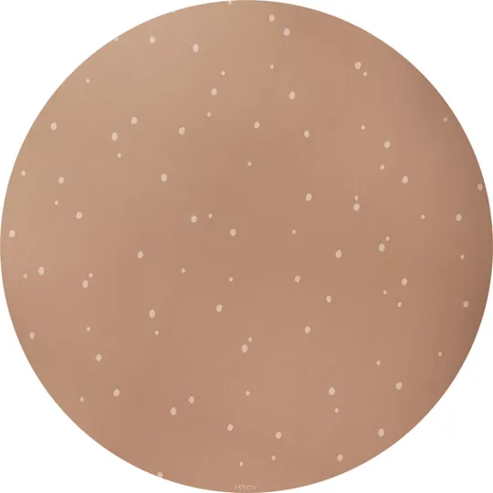 Eeveve Bodenmatte Rund - Dots Cinnamon