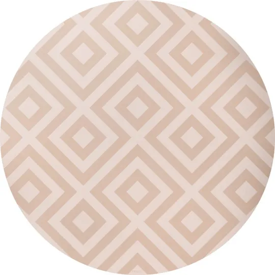 Eeveve Bodenmatte Rund - Modern Blocks - Desert Sand