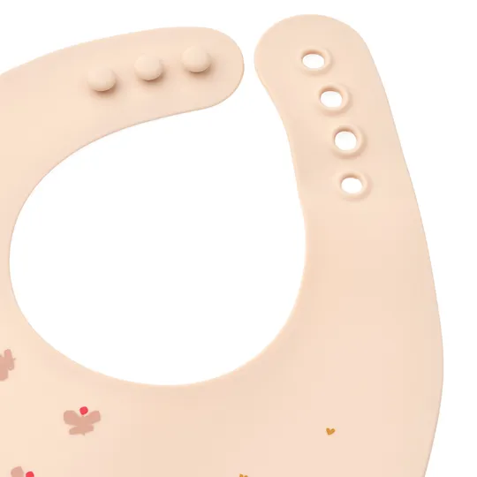 Liewood Ember Printed Bib 2‑Pack - Mini Butterfly / Apple Blossom