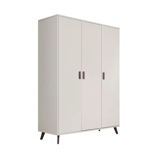 Europe Baby Olivia II Kledingkast 3-Deurs - Oatmeal / Walnoot - Retro