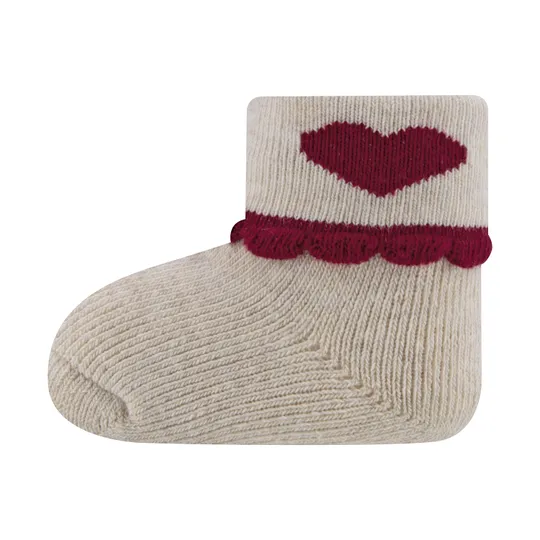 Ewers Hartjes/Streepjes Babysokken - 3 stuks - One Size