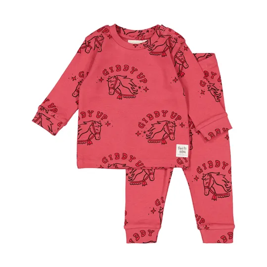 Feetje Howdy Holly Pyjama - Berry