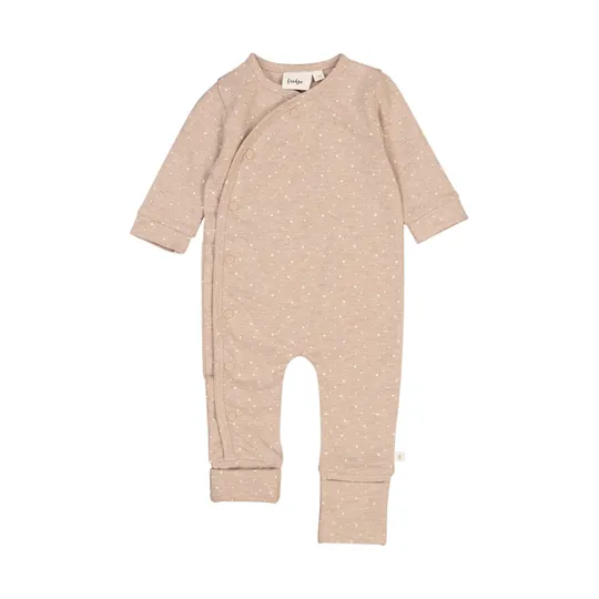 Feetje The Magic is in You Wickelfuß Strampelanzug -  Taupe Melange