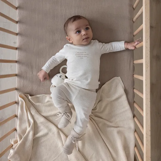 Feetje The Magic is in You Rippenhose - Off White Melange