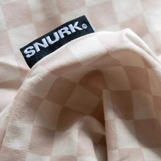 Snurk Hoeslaken - Blocks - Check Beige - 90/100x200/220 cm