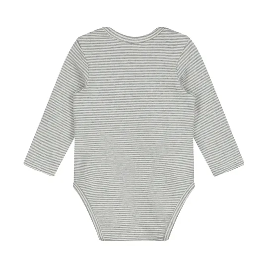 Gray Label Romper - Maat 0-3 Mnd - Grey Melange/Cream 